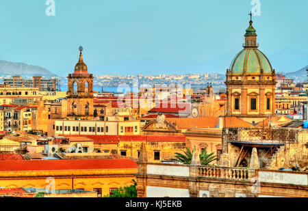 Palermo como se ve desde el tejado de la catedral - Sicilia