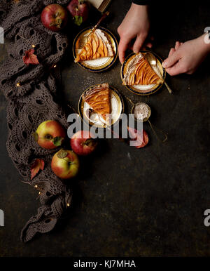 Tarta de manzana francesa - Sin gluten Foto de stock