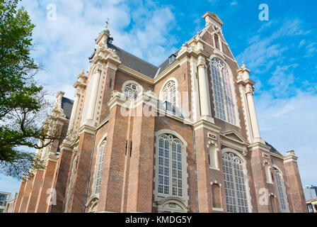 La iglesia Westerkerk, época del Renacimiento, el lugar de enterramiento de Rembrandt, Westermarkt, Ámsterdam, Países Bajos. Foto de stock