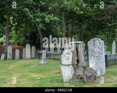 Antiguo Cementerio Francés, Lunenburg, Nueva Escocia, Canadá. Foto de stock