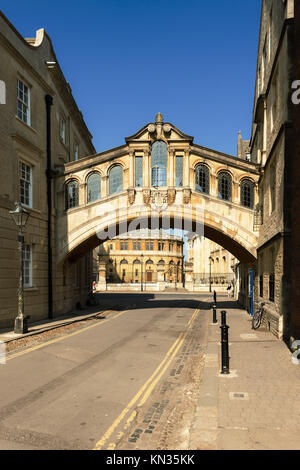 El Puente de los Suspiros, Oxford, Oxfordshire, Inglaterra.