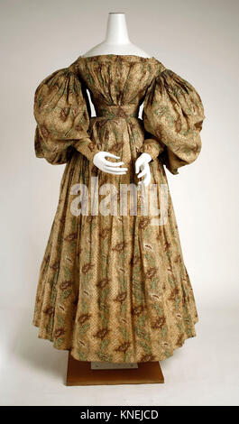 Vestido. Fecha: Aprox. 1832; Cultura: Americana; Medio: Algodón