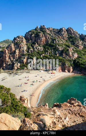 La playa de Li Cossi en Costa Paradiso, una de las más bella playa en Cerdeña, Italia, el mar Mediterráneo, Europa