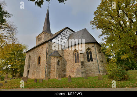 Iglesia de pueblo Stiepel, Brockhauser street, Stiepel, Bochum, Renania del Norte-Westfalia, Alemania, Dorfkirche Stiepel, Brockhauser Strasse, Nordrhein-Westf