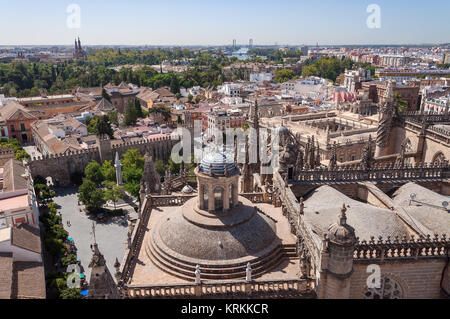 Vista panorámica de Sevilla en España