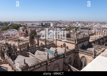 Vista aérea de Sevilla en España