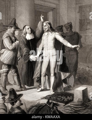 La ejecución de Charles I, 1600 - 1649, rey de Inglaterra, Escocia e Irlanda Foto de stock