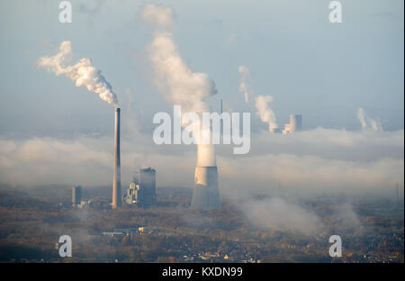 Disco central de carbón, STEAG y RWE Power, propiedad conjunta de Power Plant Bergkamen un oHG, electricidad, calefacción de distrito Foto de stock
