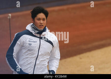 Shohei Ohtani (Angels), JANUARY 7, 2018 : Los Angeles Angels' new signing Shohei  Ohtani works out in Kamagaya, Chiba Prefecture on January 7, 2018. Credit:  Pasya/AFLO/Alamy Live News Stock Photo - Alamy