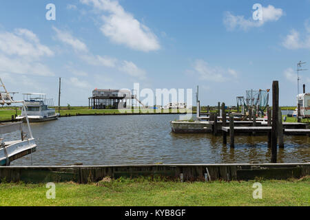 Lake Charles (Louisiana- Junio 15, 2014: Vista de un puerto en las orillas del Lago Charles en el estado de Louisiana, EE.UU. Foto de stock