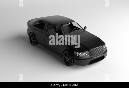 Representación 3D de un coche genérico brandless Foto de stock