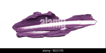 Simplemente impresionante y exclusivo de las manchas y la textura hecha con lápiz labial púrpura caro Foto de stock