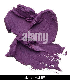 Simplemente impresionante y exclusivo de las manchas y la textura hecha con lápiz labial púrpura caro Foto de stock