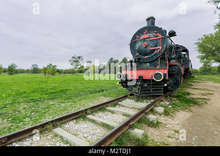 Trem Preto Do Vapor De Edirne Turquia Imagem de Stock Editorial