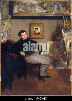 Edgar Degas, James-Jacques-Joseph Tissot (1836-1902) Foto de stock