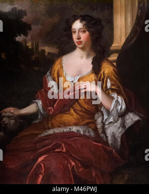 María de Módena como Duquesa de York (Maria Beatrice Anna Margherita Isabella d'Este; 1658-1718), reina consorte de 1685-1688, la segunda esposa de Jaime II y VII. Retrato de Sir Peter Lely, óleo sobre lienzo, 1675-80 Foto de stock