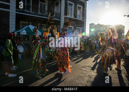 Carnaval en Basseterre, St. Kitts y Nevis,Caribe Foto de stock