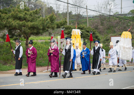 Homenajes, Corea del Sur eventos tradicionales para los difuntos Foto de stock