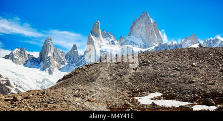 Cordillera de Fitz Roy, el Parque Nacional Los Glaciares, Argentina.