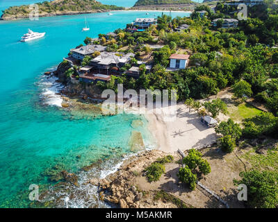 Giorgio Armani acantilado Retreat, Galley Bay Beach, Antigua Foto de stock