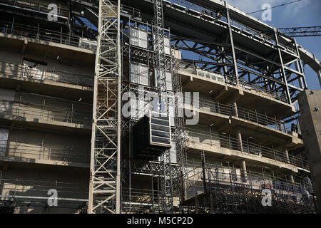 Vista general de las obras de construcción en curso en el Tottenham Hotspur del nuevo estadio de White Hart Lane en Londres.