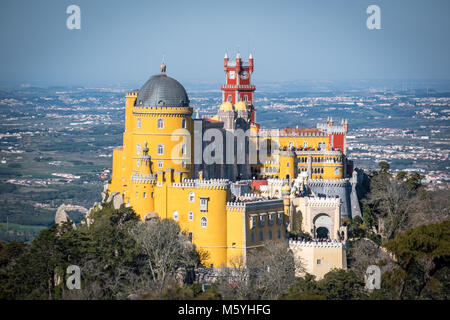 El Palacio de Sintra, romanticismo en Portugal Foto de stock