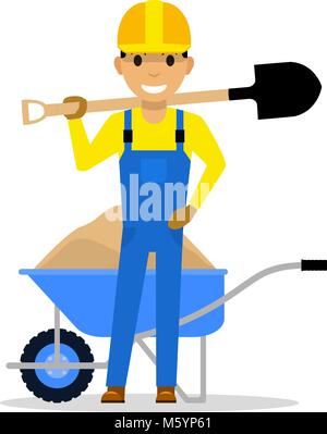 Icono de la pala, estilo de dibujos animados Imagen Vector de stock - Alamy