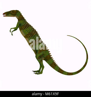 Scutellosaurus blindados fue un dinosaurio herbívoro que vivió en Arizona, EE.UU. durante el periodo jurásico. Foto de stock