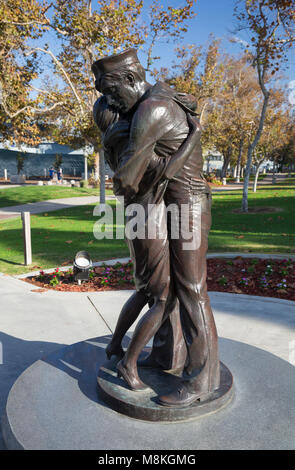 El Homecoming estatua, San Diego, California, EE.UU. Foto de stock