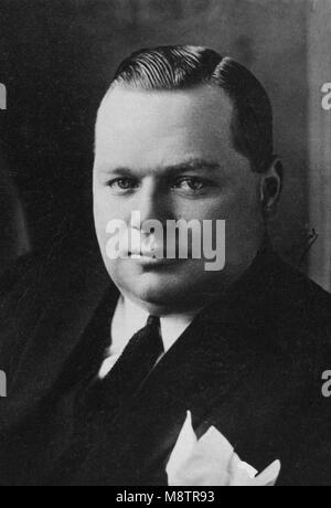 Retrato de Roscoe Arbuckle dit ácidos ( 1887 - 1933 ) actor - fotografía de Henri Manuel ( 1874 - 1947 ) Foto de stock