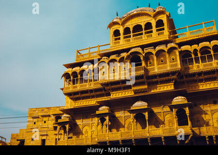 Jaisalmer Fort Raja Ka Mahal, arquitectura histórica en la India