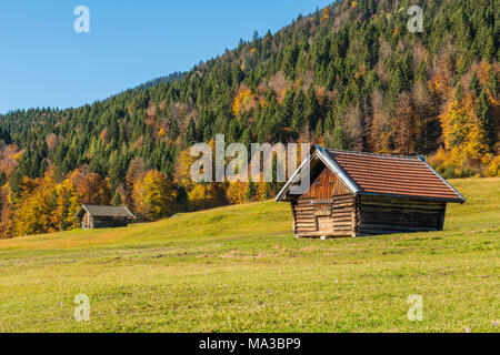 Gerold, Garmisch Partenkirchen, Baviera, en Alemania, en Europa. Temporada de otoño en Gerold Foto de stock