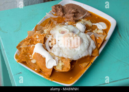 Chilaquiles, un traditionaly desayuno mexicano, Guanajuato, México  Fotografía de stock - Alamy