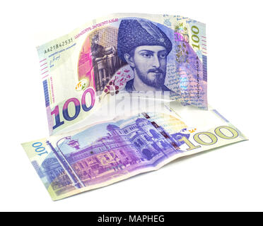 100 billetes de GEL, 2016. Foto de stock