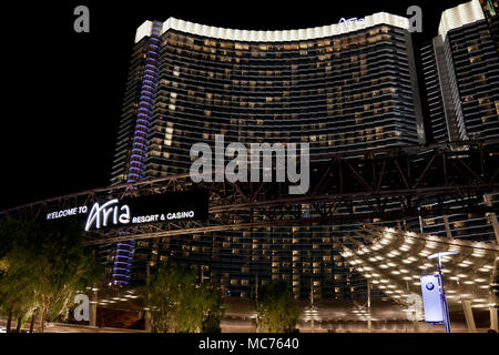 Aria Hotel and Resort, Las Vegas, Nevada.