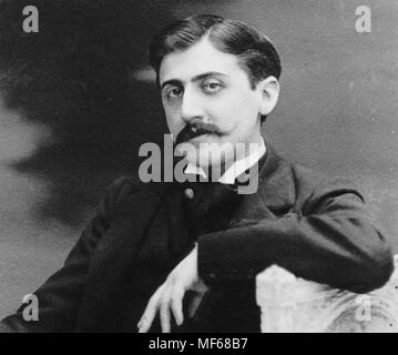 MARCEL PROUST (1871-1922), novelista francés en 1900 Foto de stock