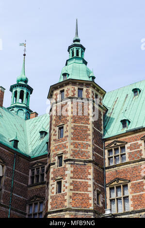 Castillo de Frederiksborg, Hillerod, Dinamarca. Actualmente es el Museo de la historia nacional