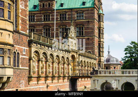 Castillo de Frederiksborg, Hillerod, Dinamarca. Actualmente es el Museo de la historia nacional