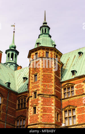 Castillo de Frederiksborg, Hillerod, Dinamarca. Actualmente es el Museo de la historia nacional