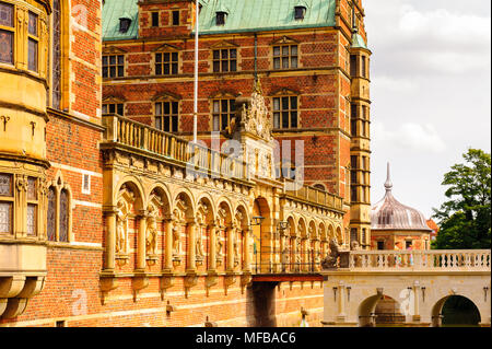 Castillo de Frederiksborg, Hillerod, Dinamarca. Actualmente es el Museo de la historia nacional