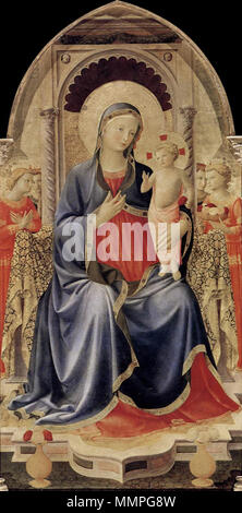 . Cortona Políptico, pala, detalle . circa 1437. Fra Angelico (circa 1395-1455) Nombres alternativos Beato Angelico, (Fra) Beato, Giovanni (FRA), (Fra) Giovanni da Fiesole, (Fra) Giovanni da Fiesole Angelico, Fra Angelico da Fiesole, (Fra Angelico) Giovanni da Fiesole, Guido di Pietro Trosini, Guido di Pietro da Mugello, Guidolino di Pietro da Mugello Descripción pintor italiano, fresco, pintor miniaturista y monje Fecha de nacimiento/muerte circa 1395 18 de febrero de 1455 Lugar de nacimiento/muerte Vicchio Roma período de trabajo entre 1402 y 1455 la ubicación del trabajo Fiesole (1407), Foligno (1409-1414),