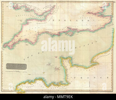 1814 Thomson Mapa Del Canal De La Mancha Geographicus
