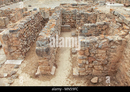 Partes de Phaistos, Creta, una antigua ciudad minoica de alrededor del 2000 A.C.