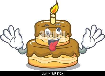 Pastel De Cumpleaños De La Mascota De Dibujos Animados De Pesca Imagen  Vector De Stock Alamy 