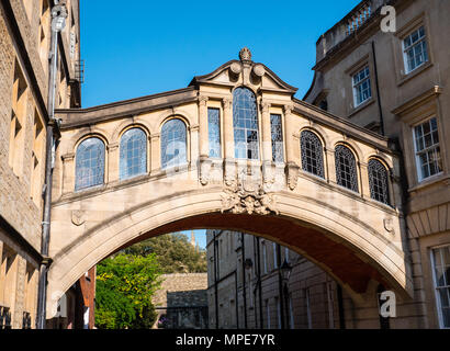 Puente de los Suspiros, Skyway, Hertford College, New College Lane, Oxford, Oxford, Inglaterra, Reino Unido, GB.
