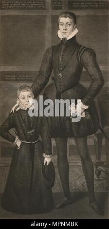 "Henry Lord Darnley, y su hermano Charles', siglo XVI (1904). Artista: Desconocido. Foto de stock