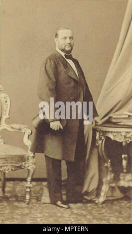 Enrico Tamberlik (1820-1889) en San Petersburgo (al tiempo que don Álvaro en la ópera La forza del destino Foto de stock