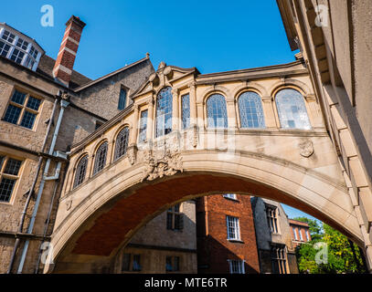El Puente de los Suspiros, Landmark, Hertford College de Oxford, Oxford, Oxford, Inglaterra, Reino Unido, GB.