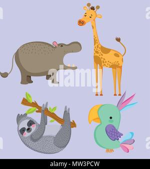 Cute animales silvestres