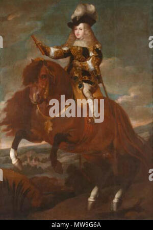 . Español: retrato ecuestre del rey Carlos II, óleo sobre lienzo, 207 x 147 cm, Museo de Cádiz . circa 1670. Círculo de Sebastián Herrera Barnuevo 114 Carlos ii ecuestre-museo de Cádiz